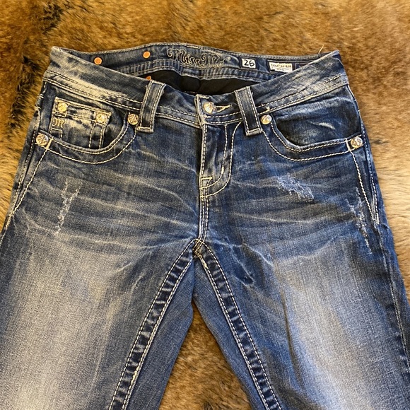 Size 26 Miss Me Boot Cut Jeans - Picture 7 of 11